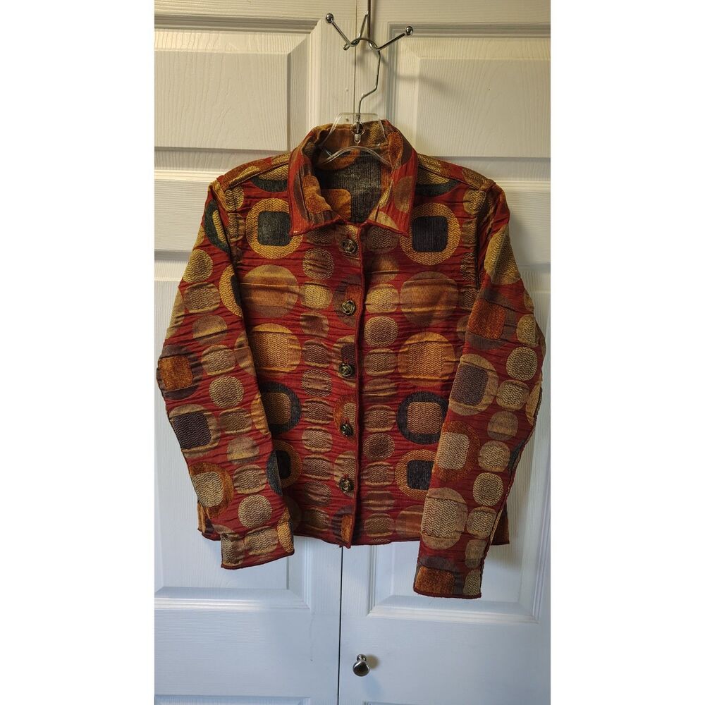 Winding River Women's Reversible Tapestry Art-to-Wear Jacket
